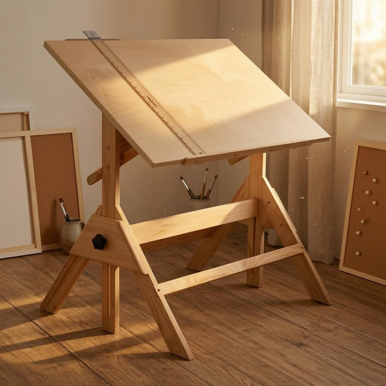 Art & Craft On Wild Animals For Preschoolers - Adjustable Drafting Table L-Shaped Drafting Ruler