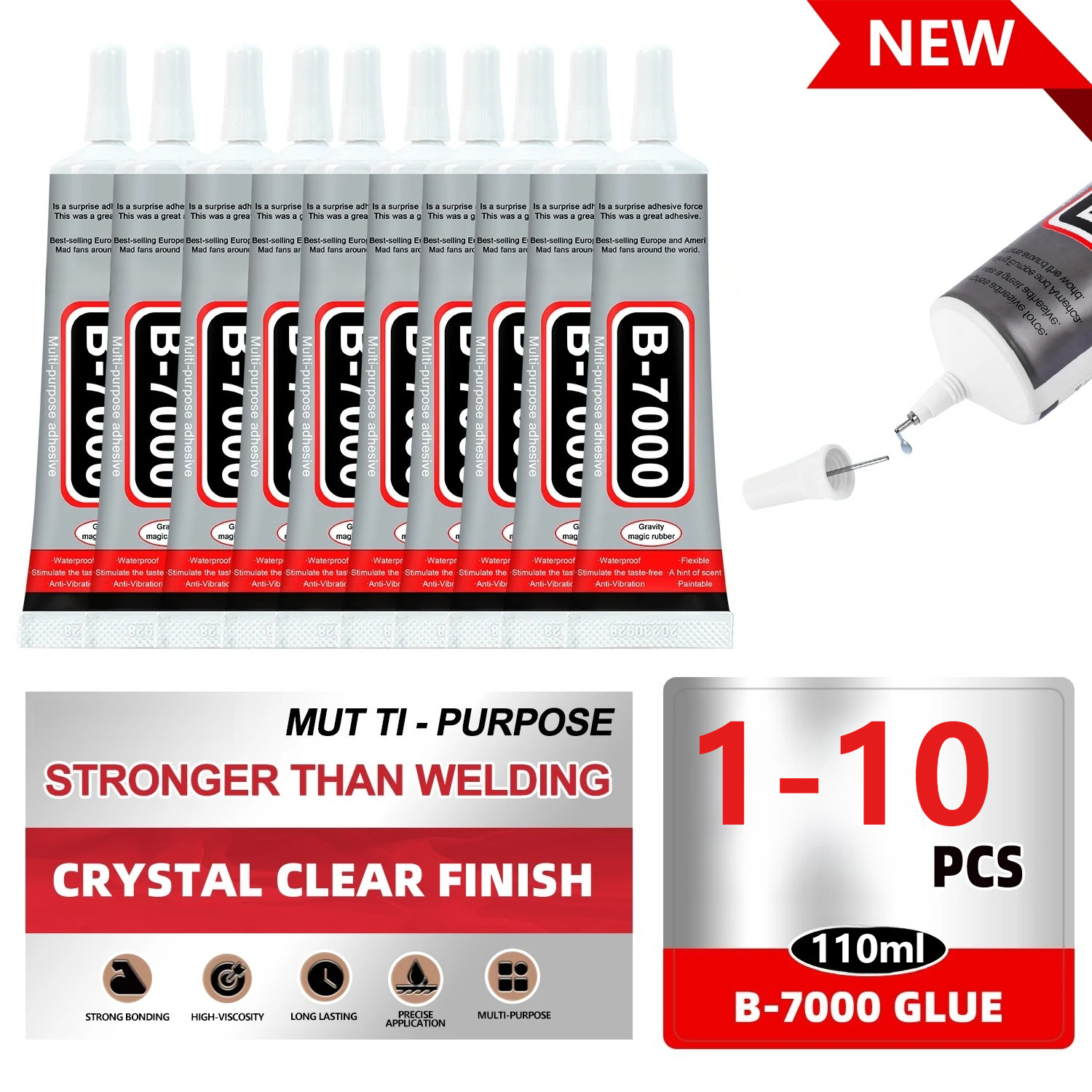 Art Crafting - Super Glue B-7000 Loolifl 1-10Pcs Safety