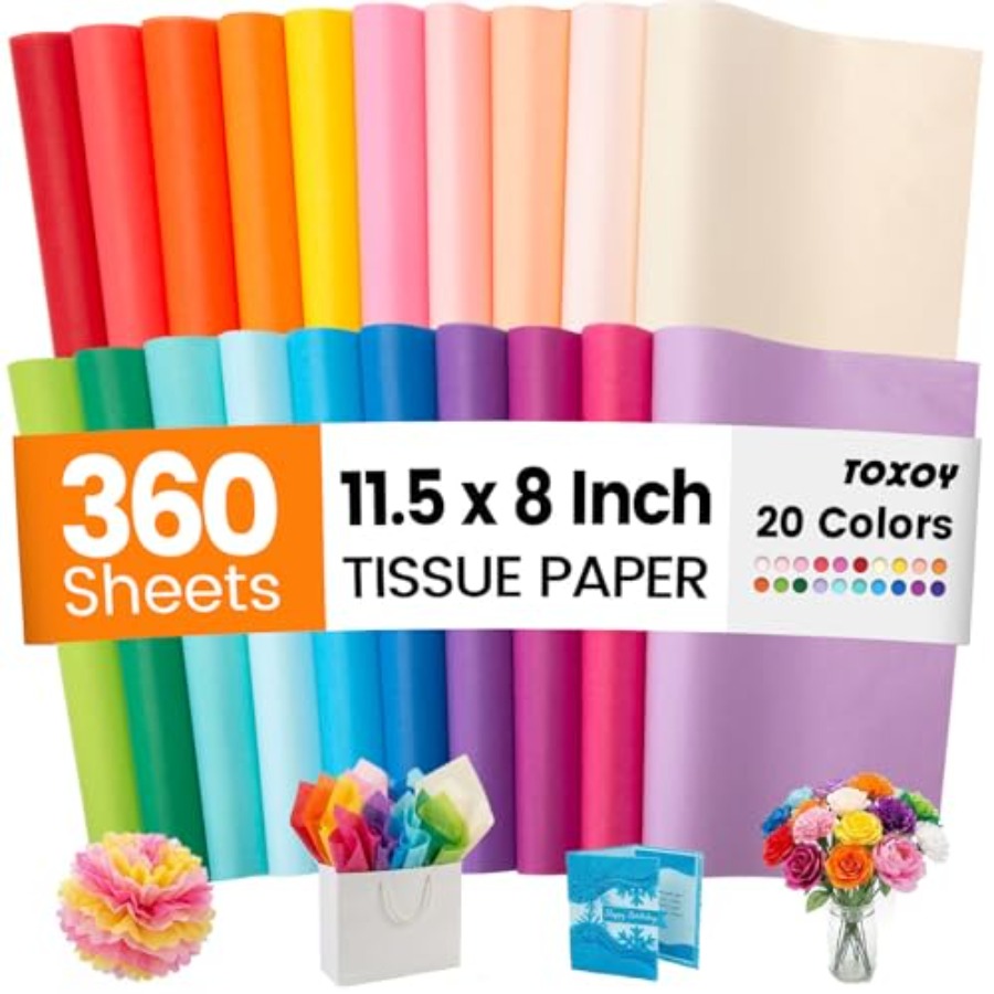 360 Sheets Tissue Paper Bulk,  - Art Craft Birthday Party recensie en prijs