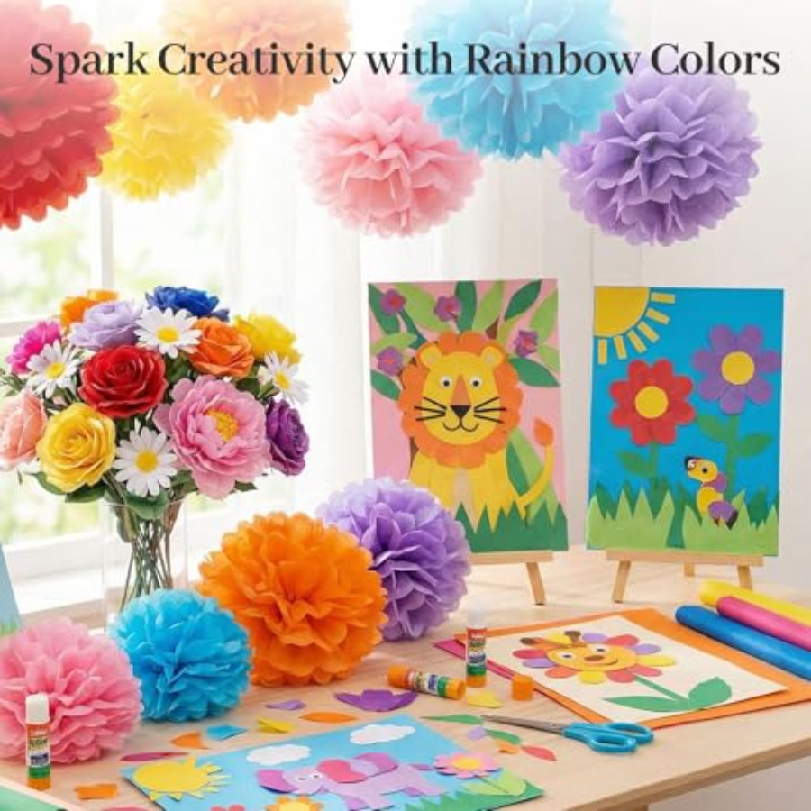 360 Sheets Tissue Paper Bulk,  - Art Craft Birthday Party recensie en prijs