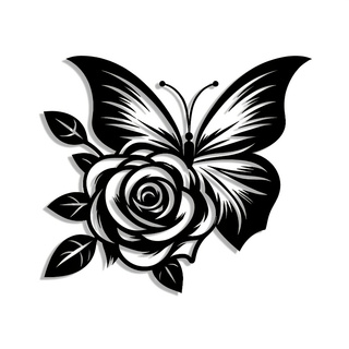 1 Iron Butterfly Rose Metal Wa - Art Craft Logo Design recensie en prijs