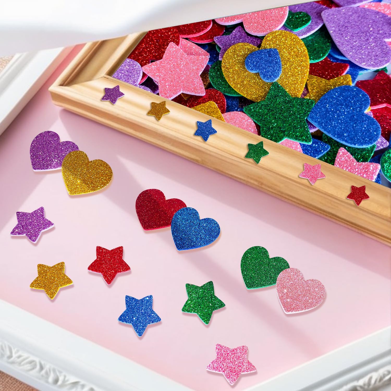 150 Pieces Colorful Glitter Fo - Art Craft Birthday Party recensie en prijs