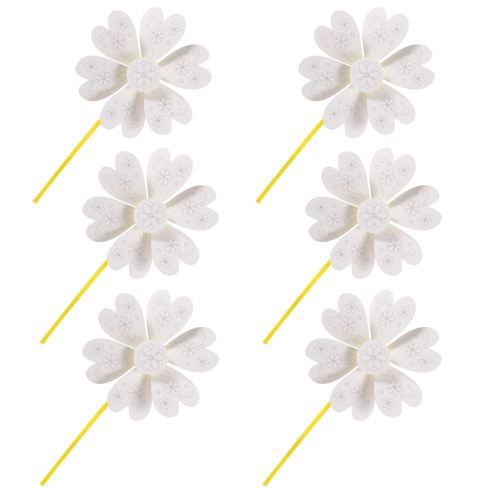 6Pcs Childrens Blank Windmill  - Art And Craft Science recensie en prijs