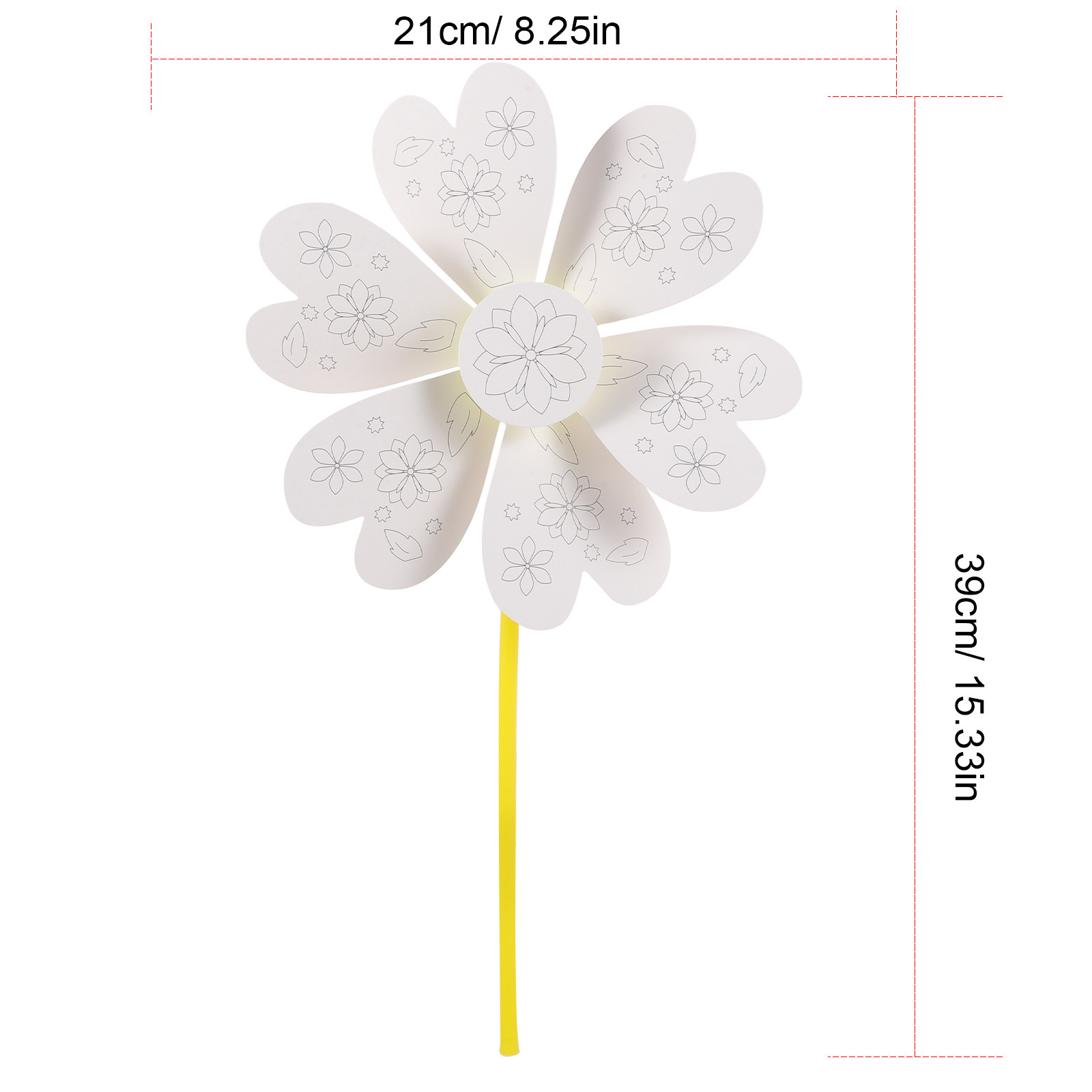 6Pcs Childrens Blank Windmill  - Art And Craft Science recensie en prijs