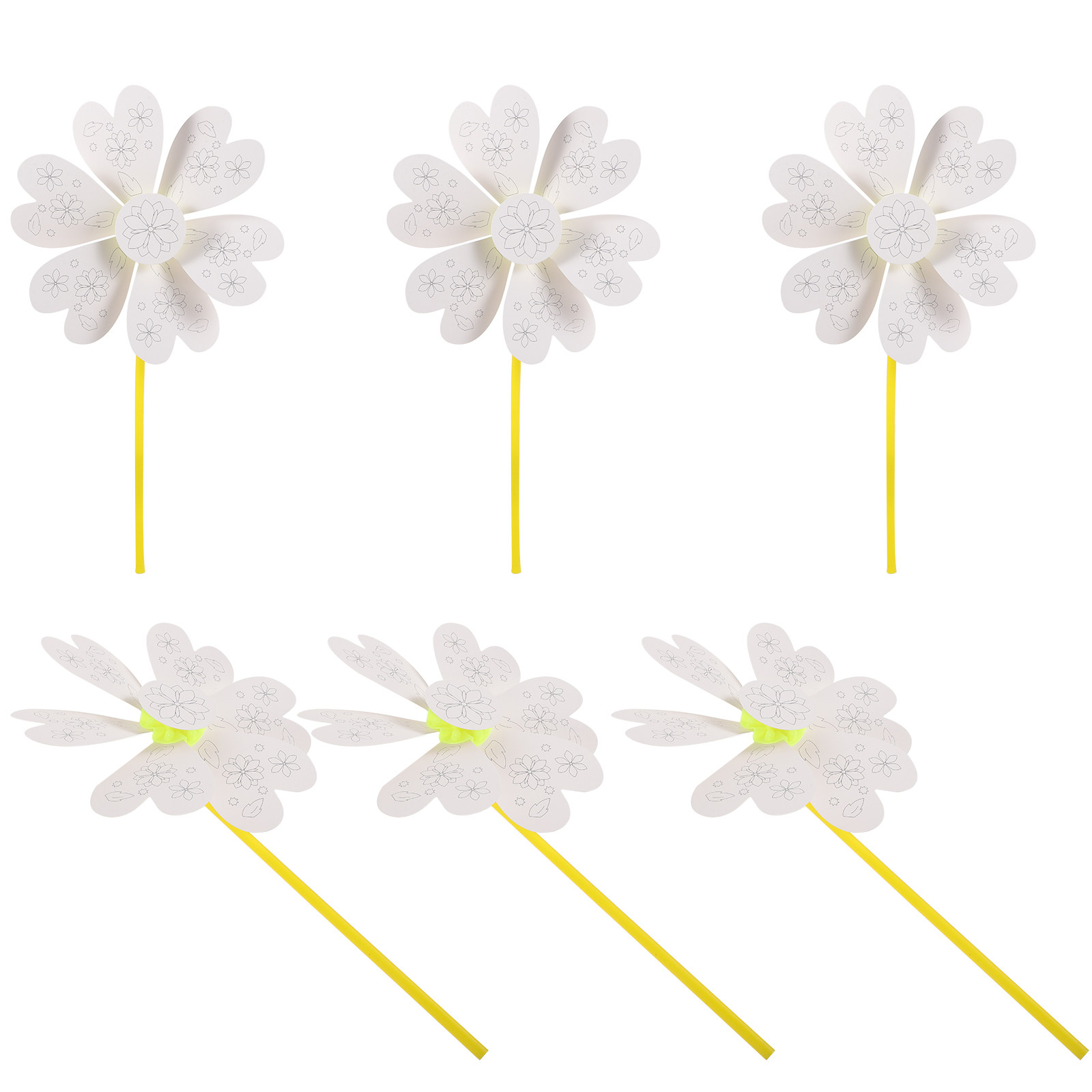 6Pcs Childrens Blank Windmill  - Art And Craft Science recensie en prijs