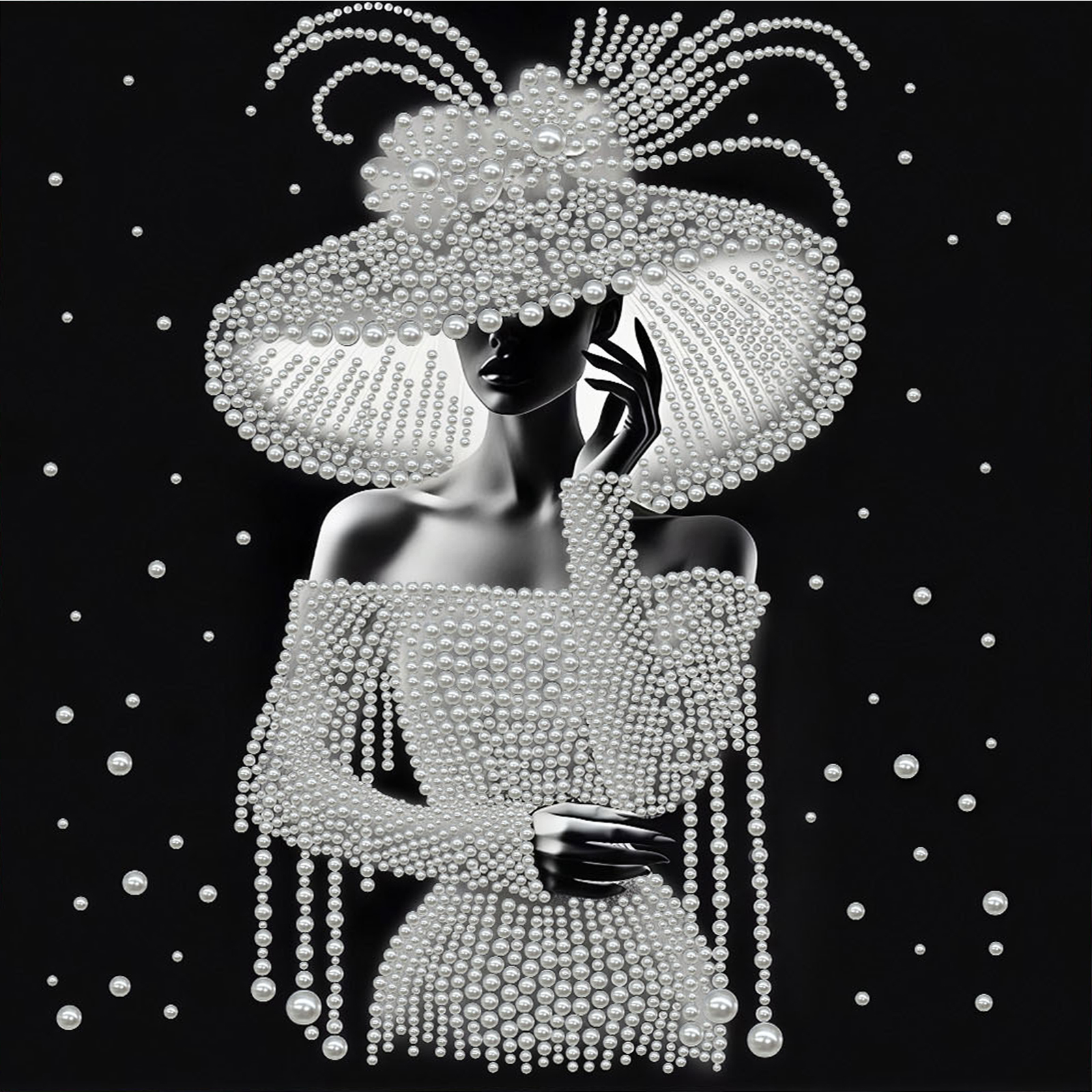 Elegant Lady Full 5D DIY Pearl - Art Craft Ideas For Adults recensie en prijs