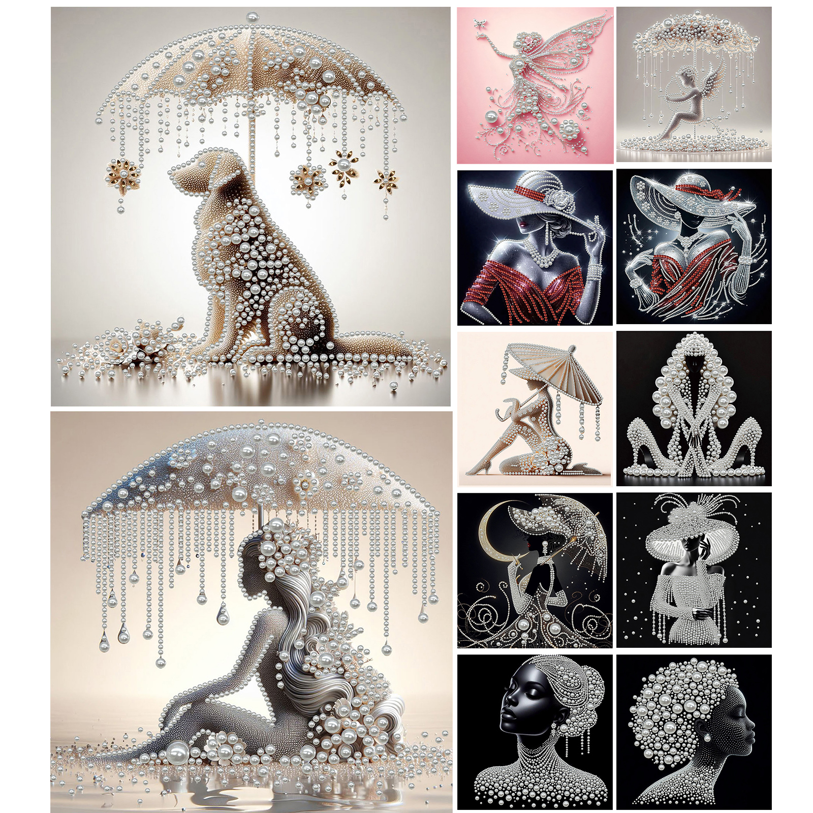 Elegant Lady Full 5D DIY Pearl - Art Craft Ideas For Adults recensie en prijs