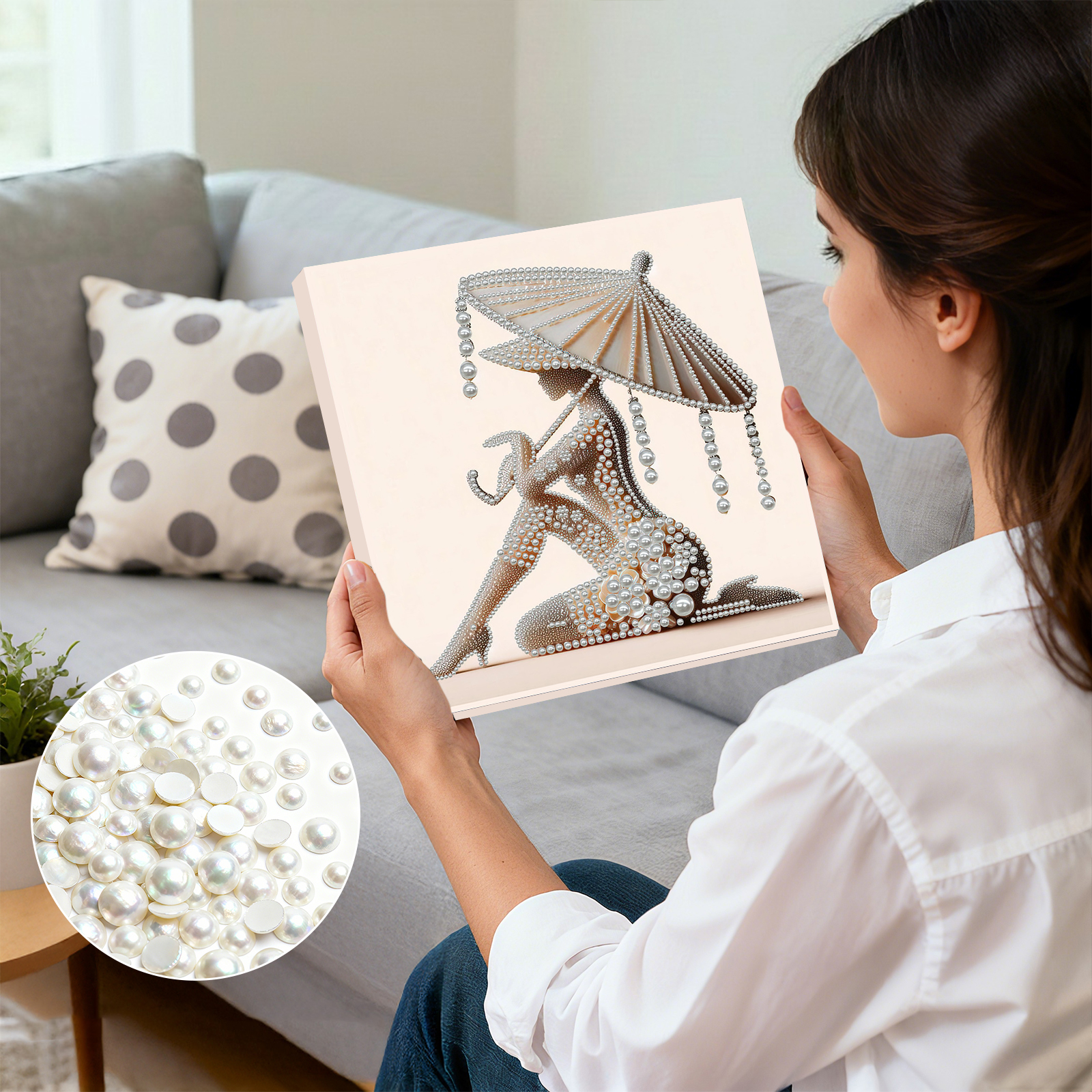 Elegant Lady Full 5D DIY Pearl - Art Craft Ideas For Adults recensie en prijs