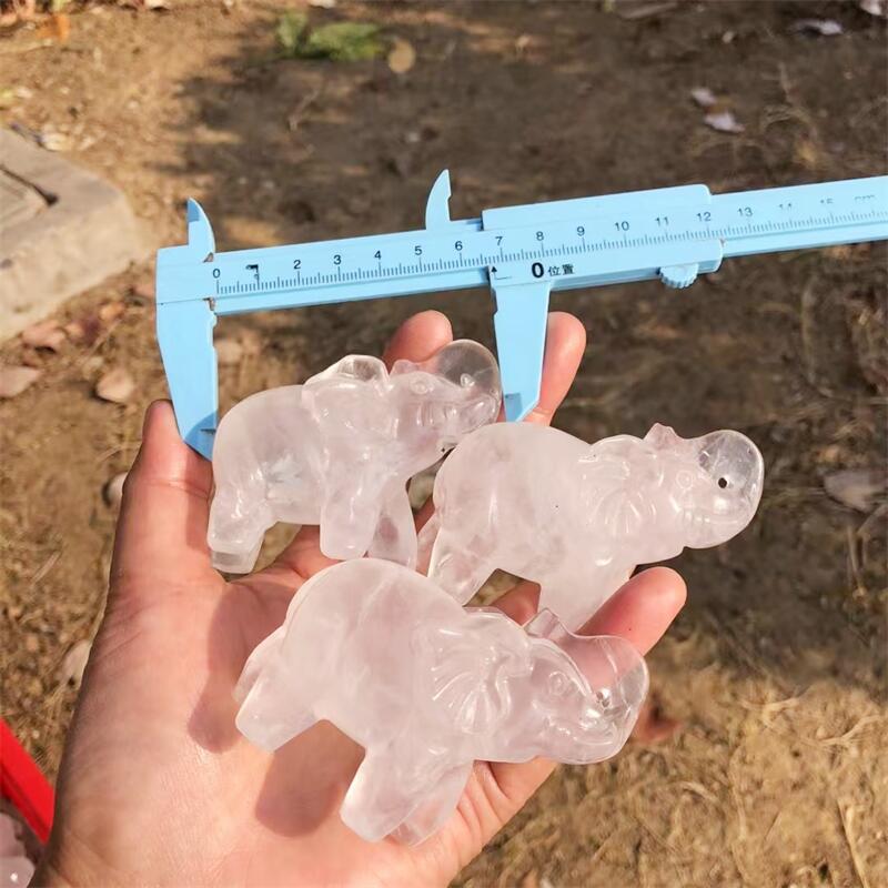 Natural Clear Quartz Elephant  - Art Craft Elephant recensie en prijs