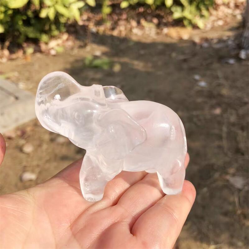 Natural Clear Quartz Elephant  - Art Craft Elephant recensie en prijs