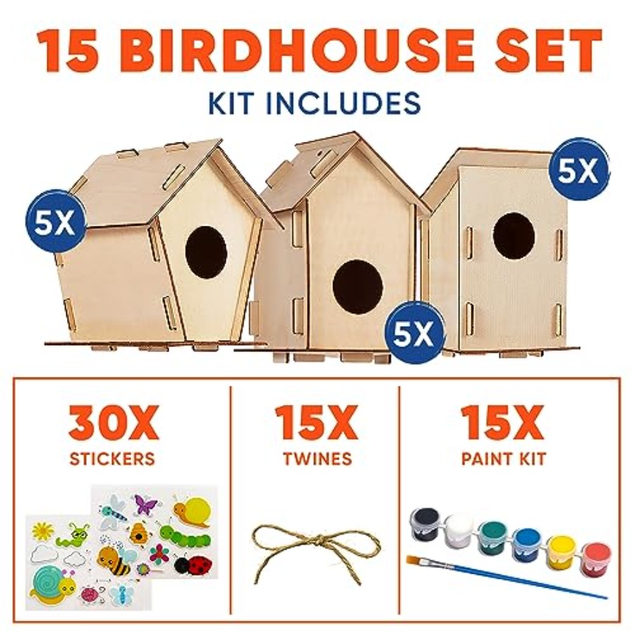 Kit - Unfinished Wood Bird Hou - Art Crafting recensie en prijs