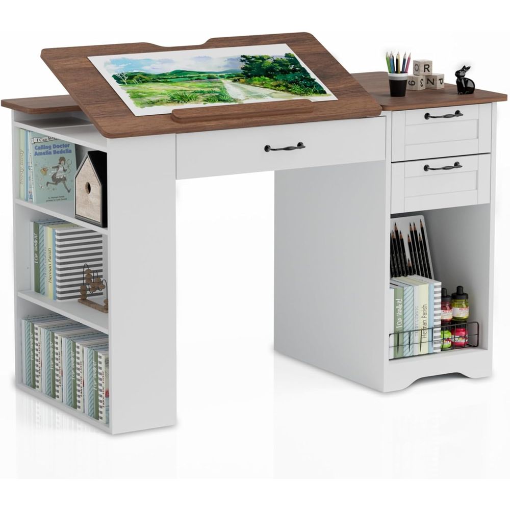 Drating Table with Storage Cab - Art & Craft On Wild Animals For Preschoolers recensie en prijs