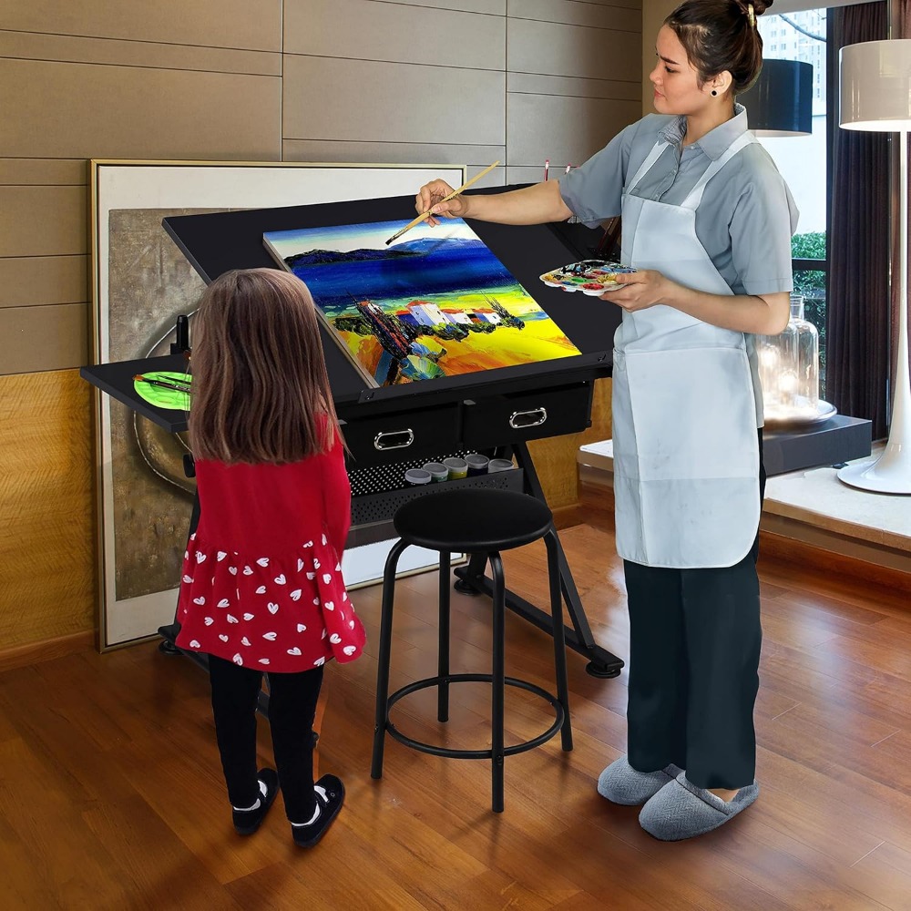 Art Craft Table with Adjustabl - Art & Craft On Wild Animals For Preschoolers recensie en prijs