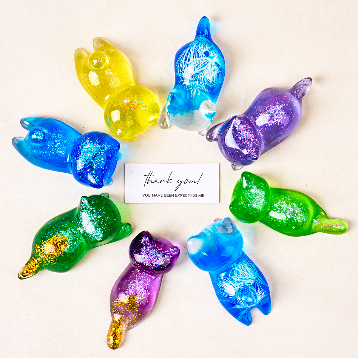 3D Cat Crystal Epoxy Resin Mol - Art Craft Model recensie en prijs