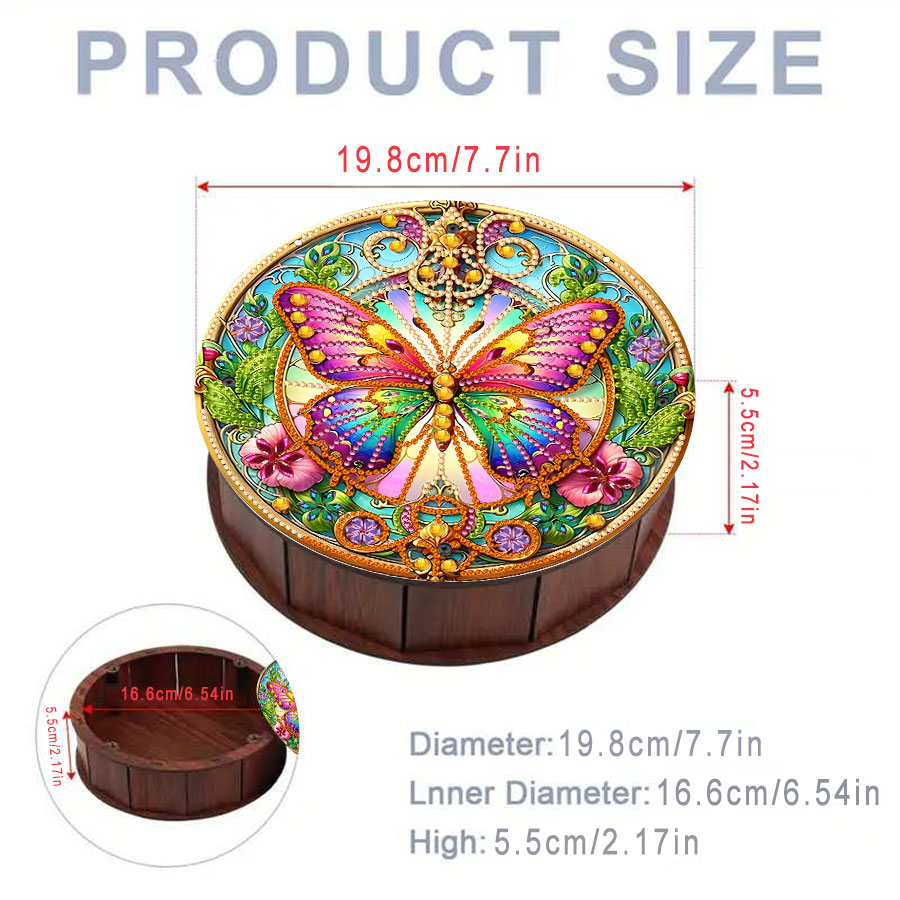 A set of round storage boxes w - Art Craft Butterfly recensie en prijs