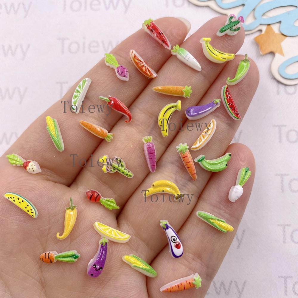 100pcs Resin Colorful Glitter  - Art And Craft Vegetable recensie en prijs