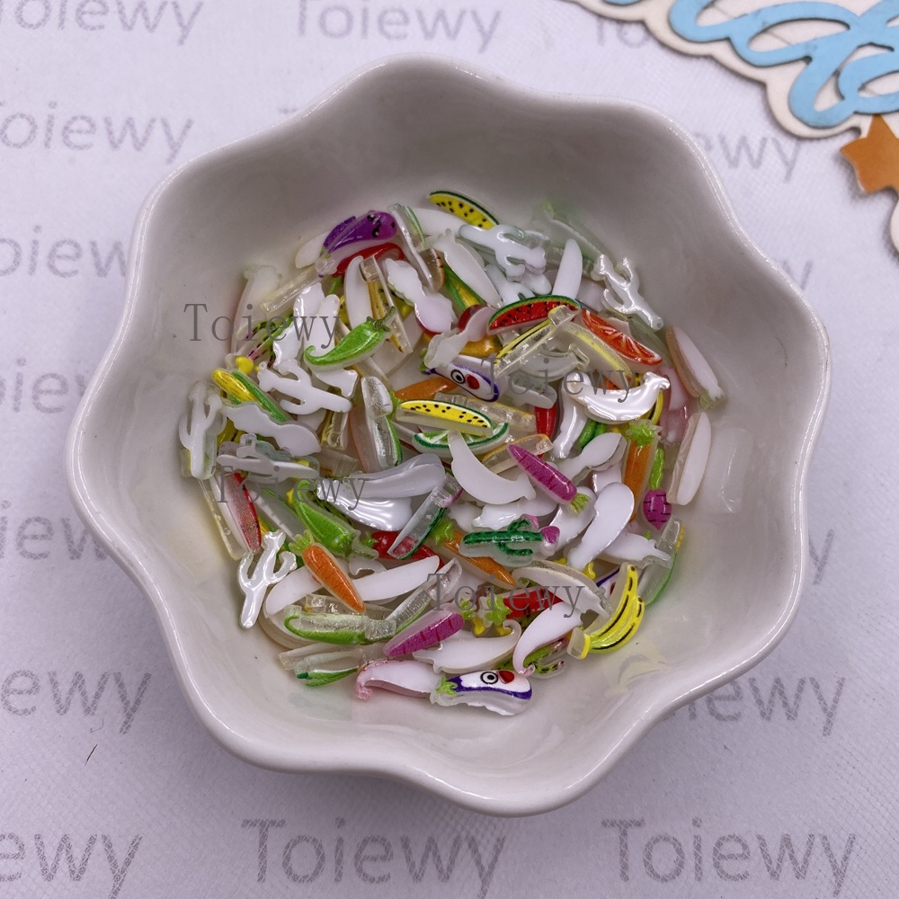 100pcs Resin Colorful Glitter  - Art And Craft Vegetable recensie en prijs