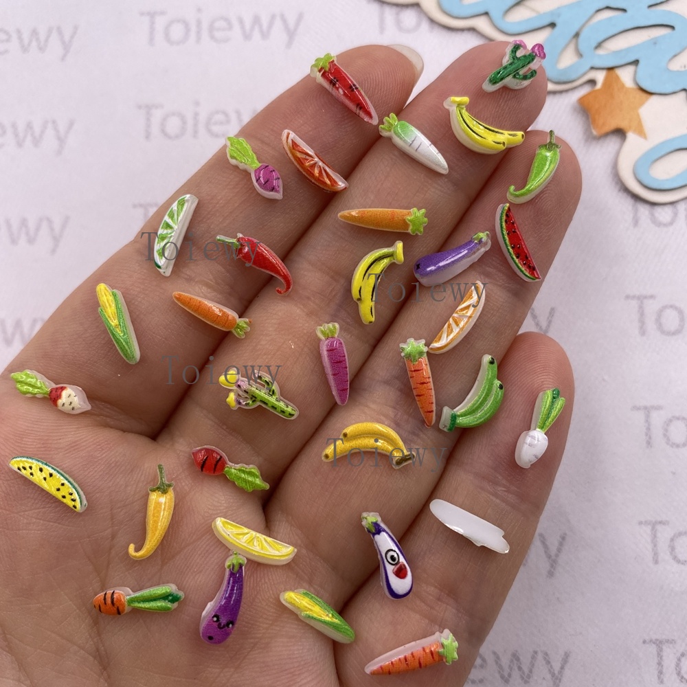 100pcs Resin Colorful Glitter  - Art And Craft Vegetable recensie en prijs