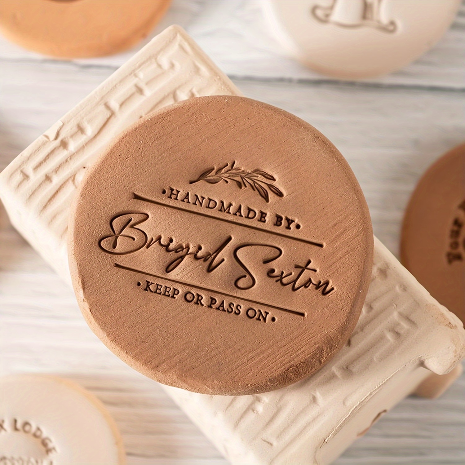 LOGO Custom Soap Stamps Person - Art Craft Logo Design recensie en prijs
