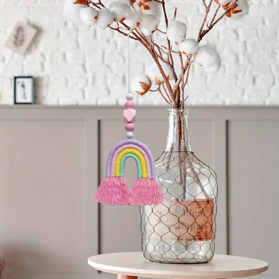 Pink Rainbow Wind Chimes Weavi - Art And Craft For Nursery recensie en prijs