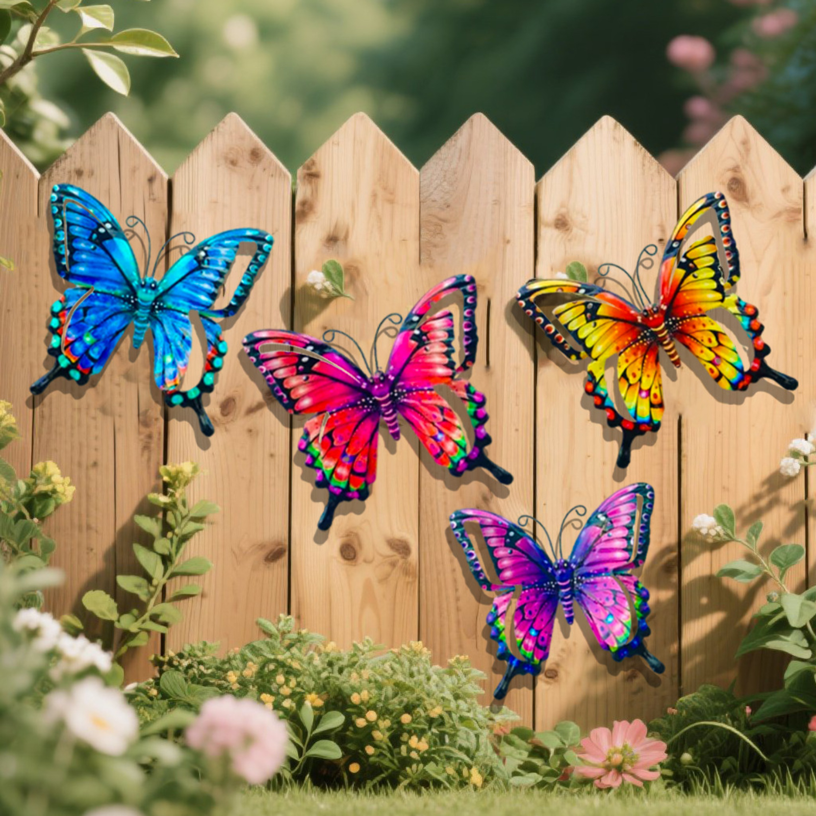 4pcs Iron Butterfly Wall Decor - Art Craft Butterfly recensie en prijs