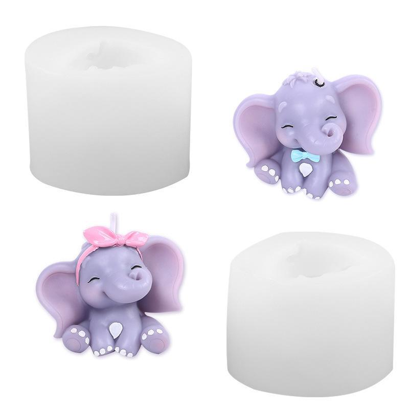 Cute 3D Elephant Silicone Cand - Art Craft Elephant recensie en prijs