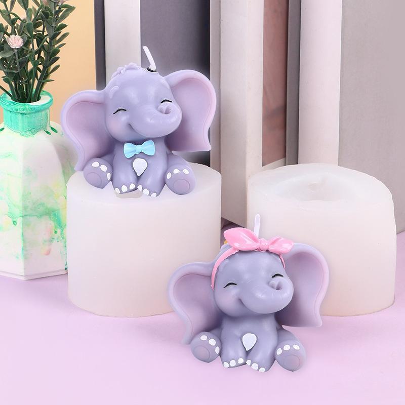 Cute 3D Elephant Silicone Cand - Art Craft Elephant recensie en prijs
