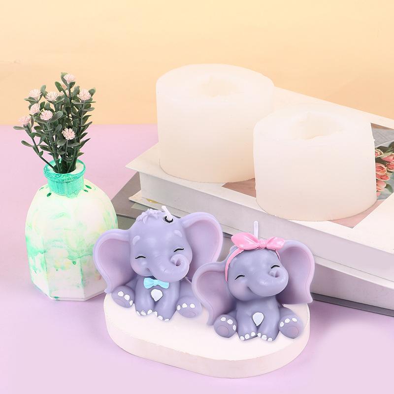 Cute 3D Elephant Silicone Cand - Art Craft Elephant recensie en prijs