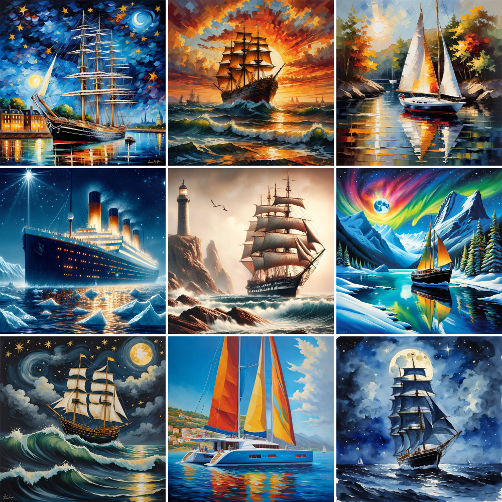 Landscape Sailboat Paintings B - Art Craft Ideas For Adults recensie en prijs