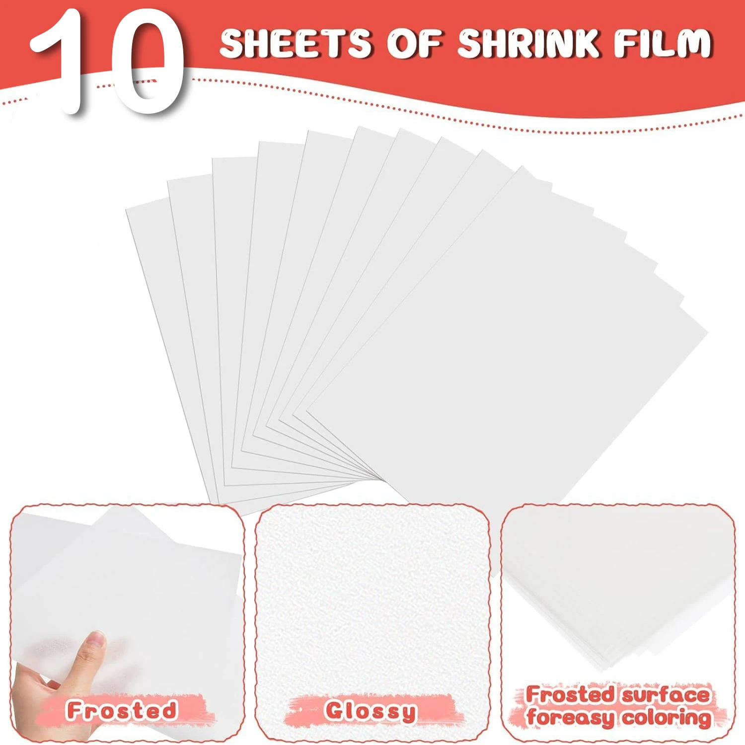 5-10 Pcs Shrink Plastic Sheets - Art Craft Birthday Party recensie en prijs
