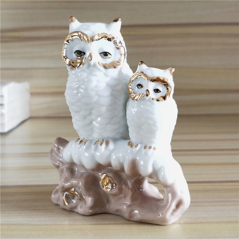 Gilt Porcelain Mother Owl Figu - Art And Craft For Mother'S Day recensie en prijs