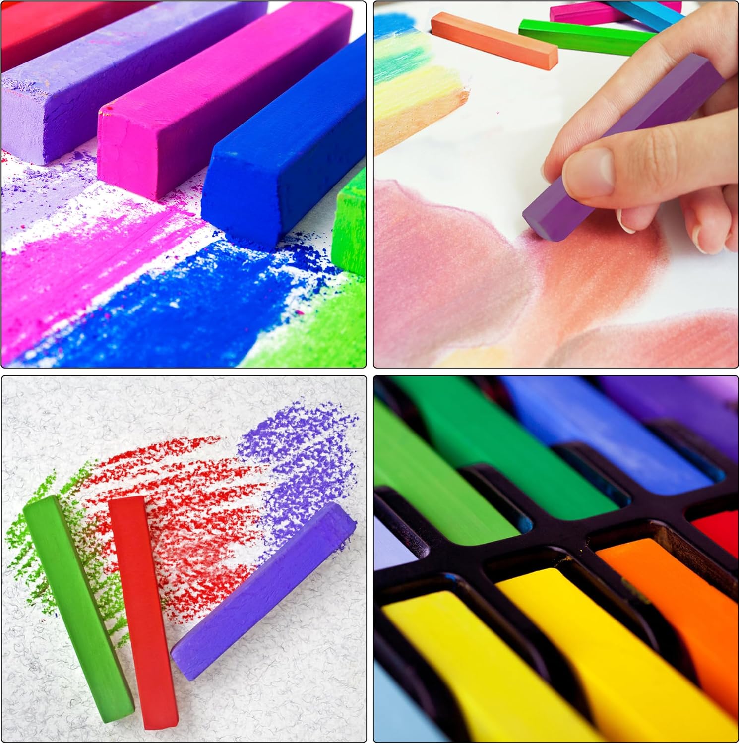 24 Vibrant Soft Pastel Chalk S - Chalk Pastel Set recensie en prijs