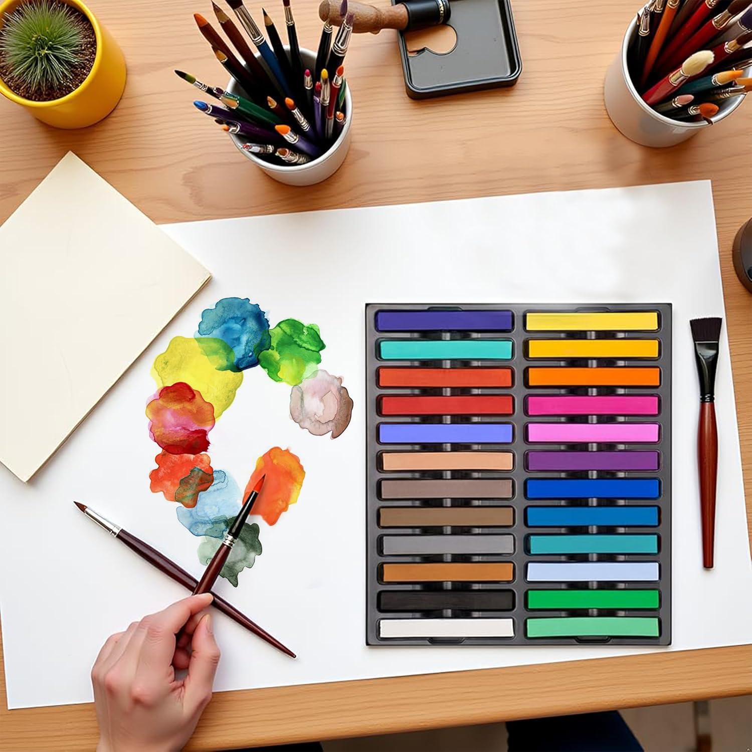 24 Vibrant Soft Pastel Chalk S - Chalk Pastel Set recensie en prijs