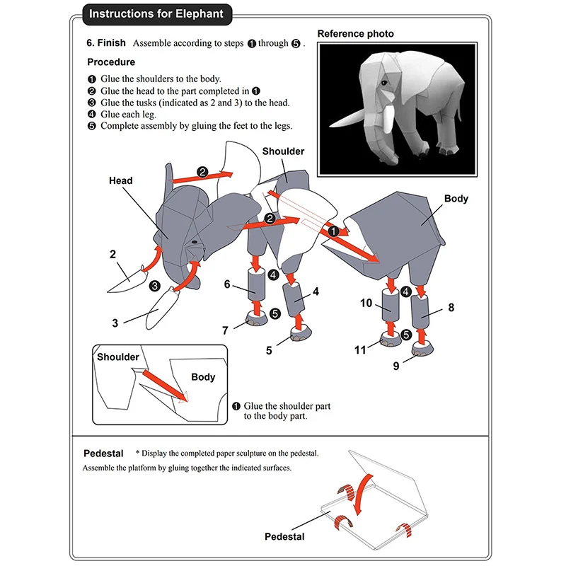 African Elephant Origami Art M - Art Craft Elephant recensie en prijs