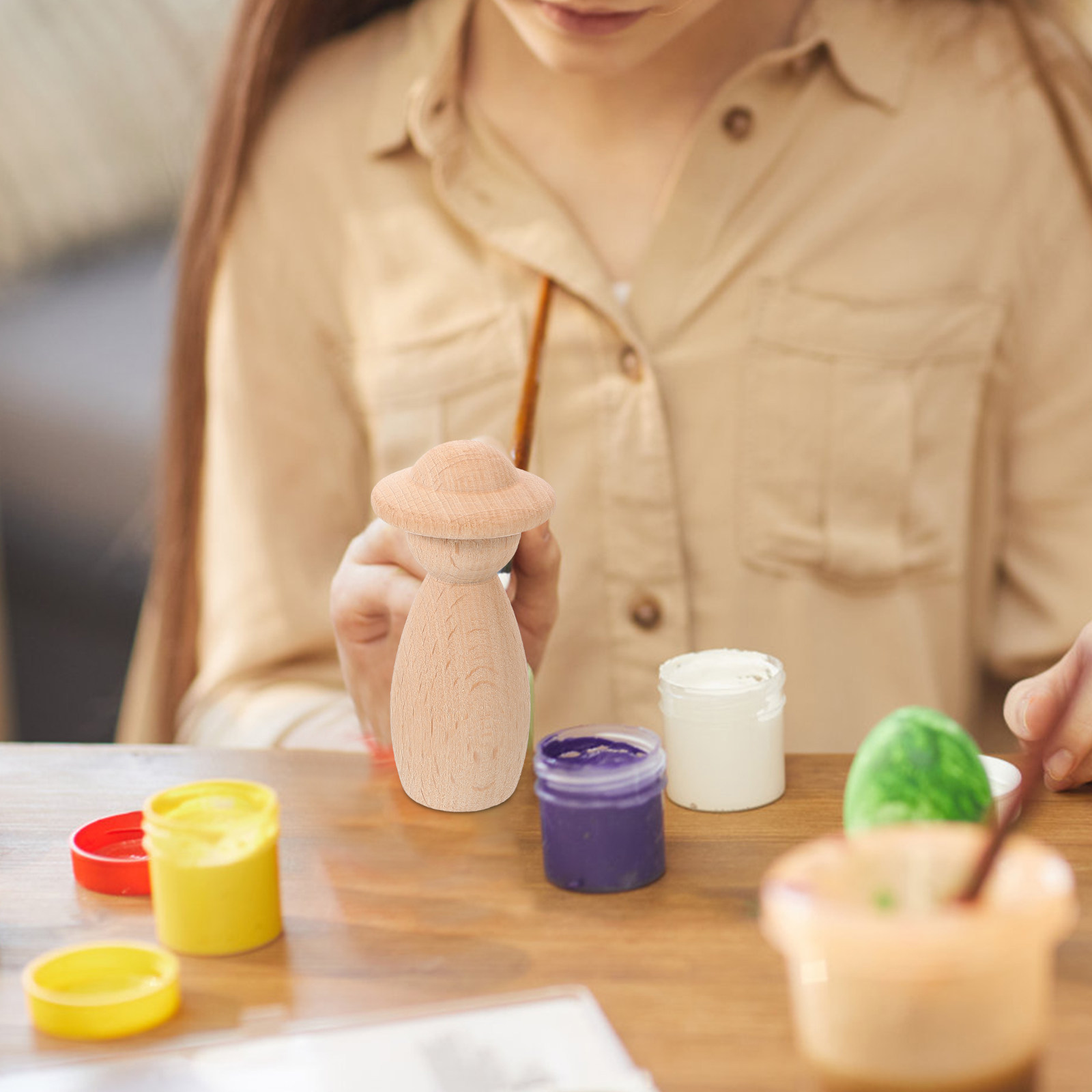 DIY Unpainted Wooden Peg Peopl - Art And Craft For Nursery recensie en prijs
