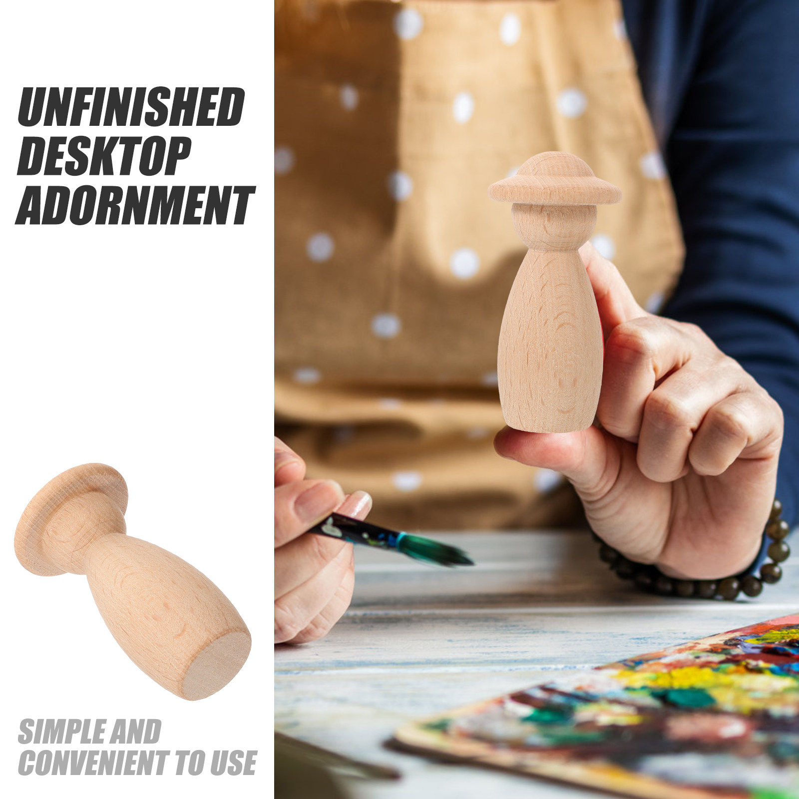 DIY Unpainted Wooden Peg Peopl - Art And Craft For Nursery recensie en prijs