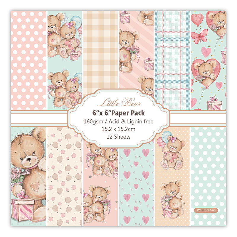 12 Sheets little bear Scrapboo - Art Craft Birthday Party recensie en prijs