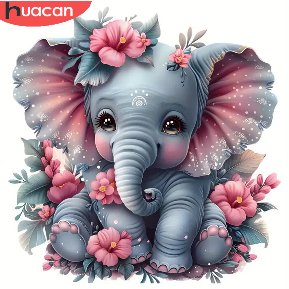 HUACAN Diamond Painting Animal - Art Craft Elephant recensie en prijs