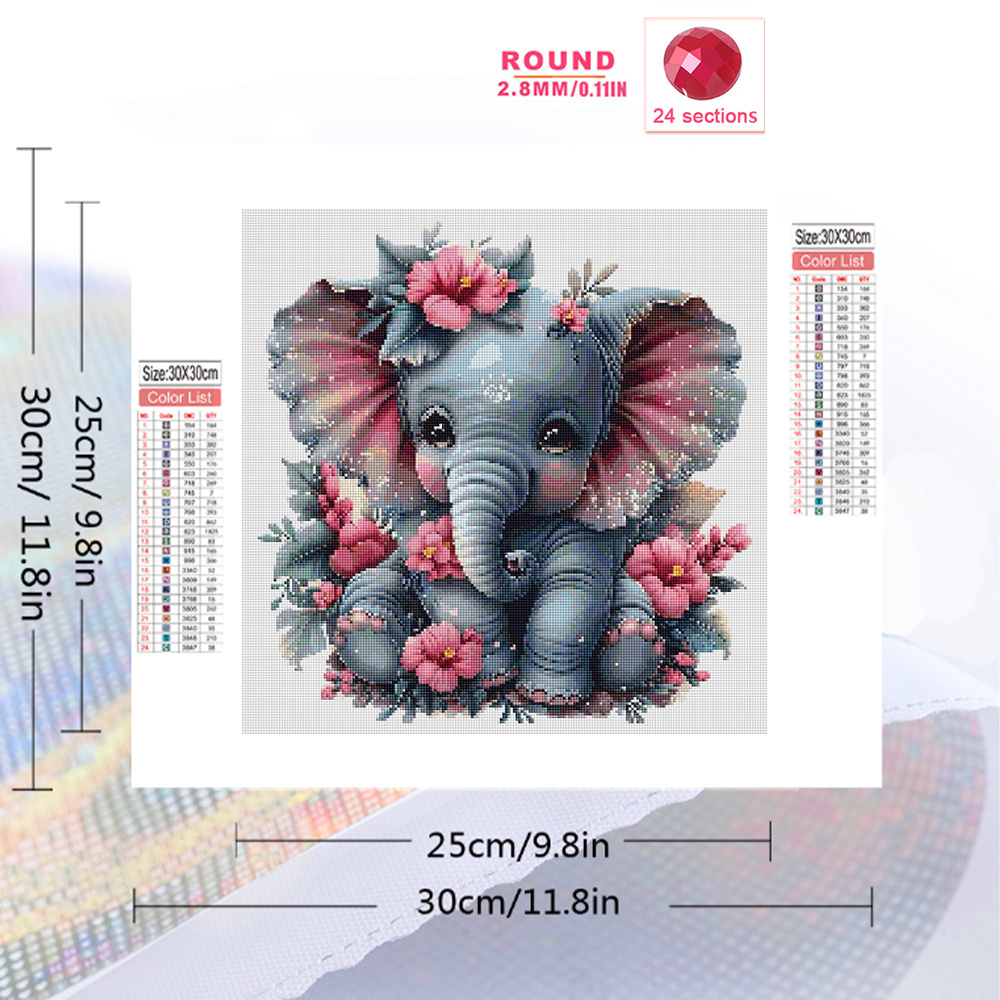 HUACAN Diamond Painting Animal - Art Craft Elephant recensie en prijs