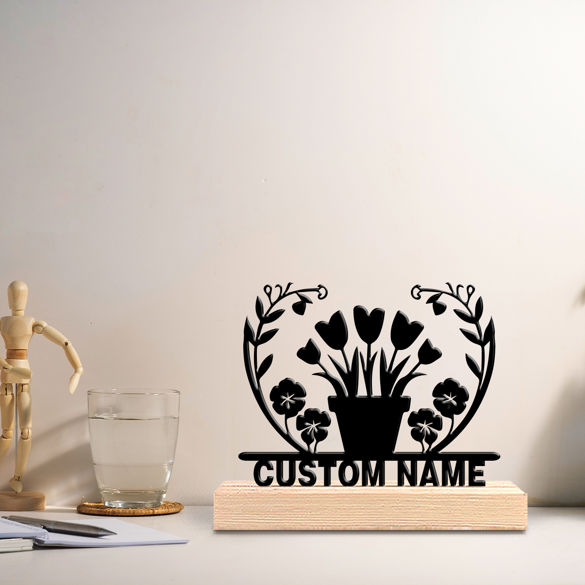 1pc flower grass Custom Text I - Art Crafting recensie en prijs