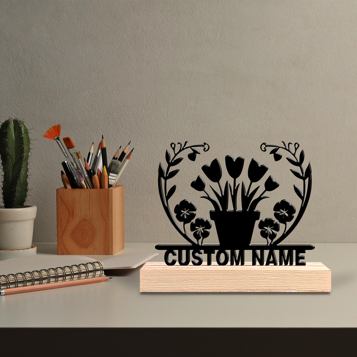 1pc flower grass Custom Text I - Art Crafting recensie en prijs