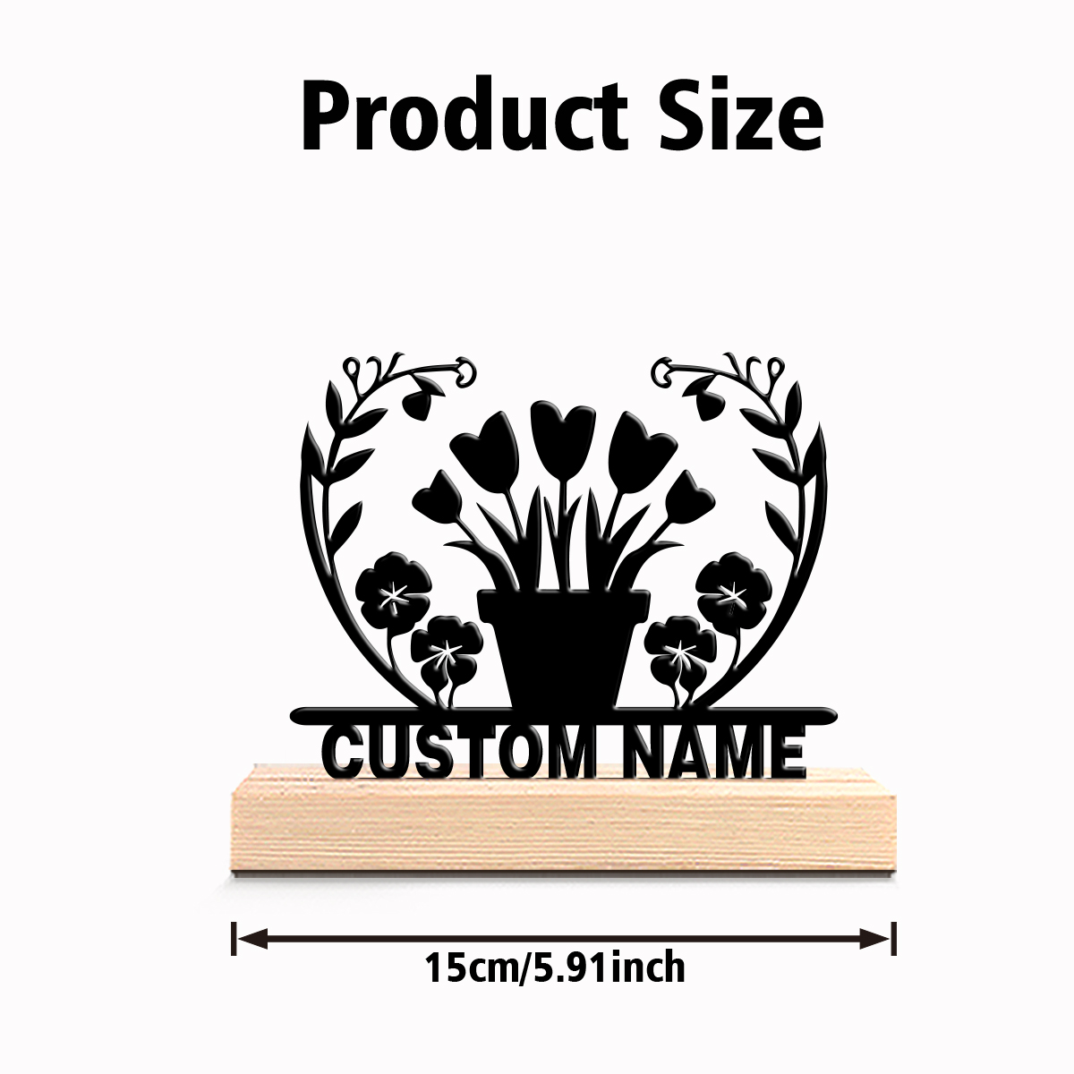 1pc flower grass Custom Text I - Art Crafting recensie en prijs