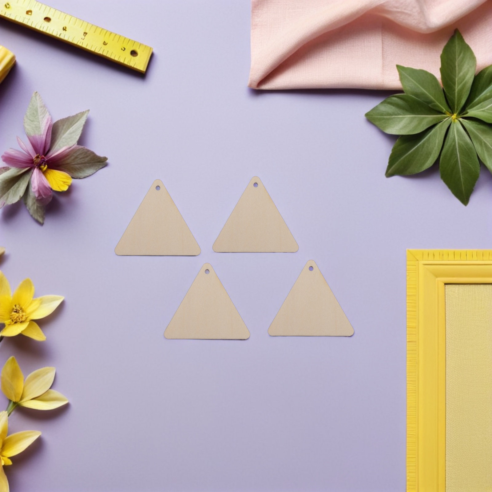 Wooden Triangle Wall Art Hangi - Art And Craft For Nursery recensie en prijs