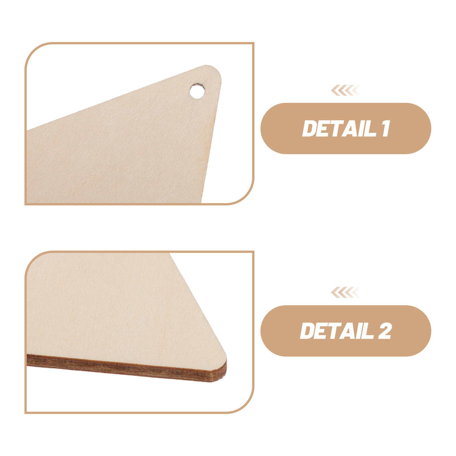 Wooden Triangle Wall Art Hangi - Art And Craft For Nursery recensie en prijs