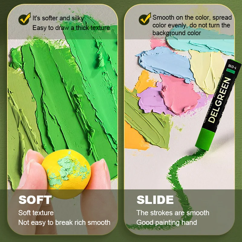 DELGREEN Artist Soft Oil Paste - Chalk Pastel Set recensie en prijs