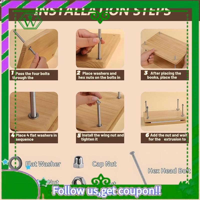 Reliable-Kits Wooden Book Pres - Bookbinding Supply Kit recensie en prijs