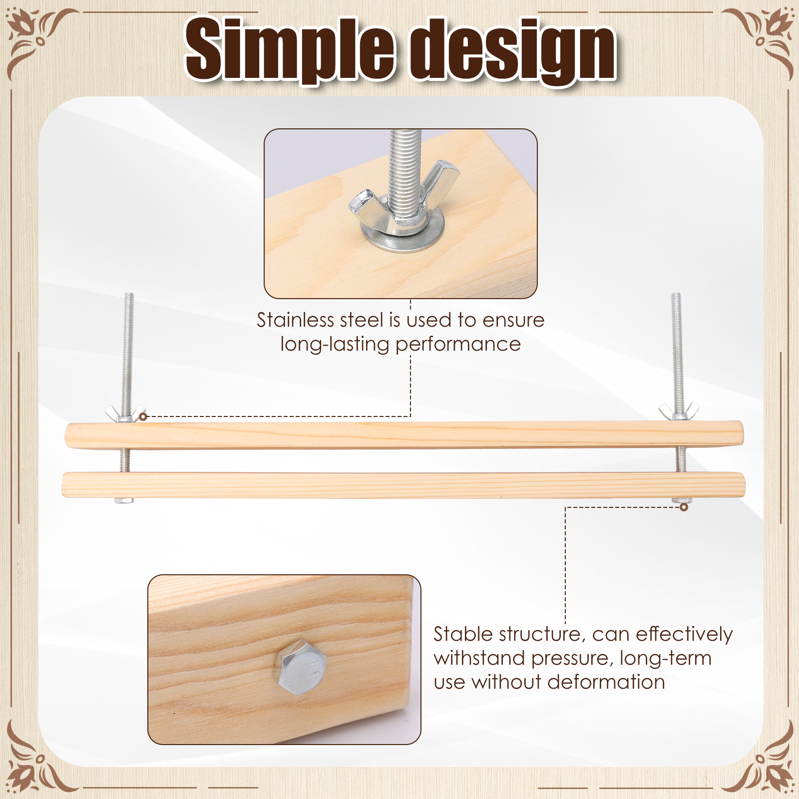 Wooden Book Press Kit DIY Gree - Bookbinding Supply Kit recensie en prijs