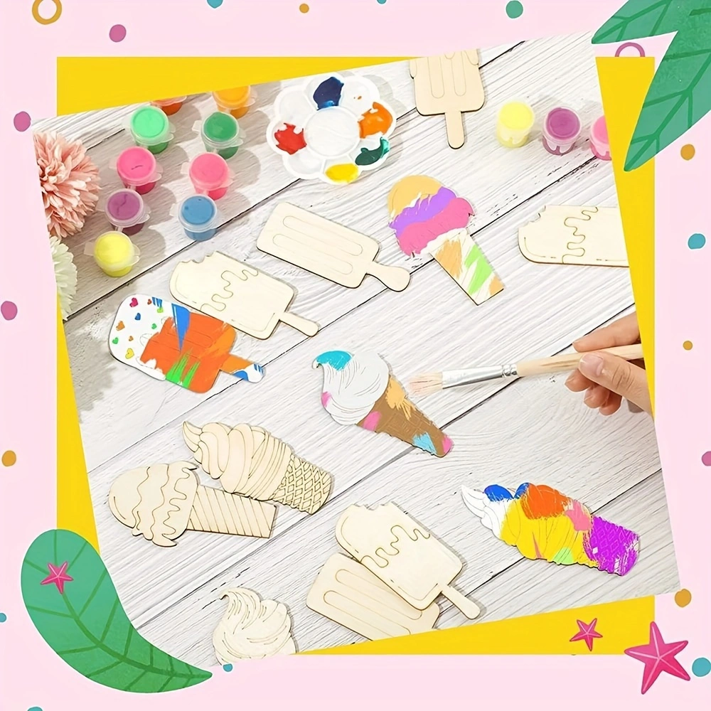 6/30pcs Ice Cream Wood Cutouts - Art Craft Birthday Party recensie en prijs