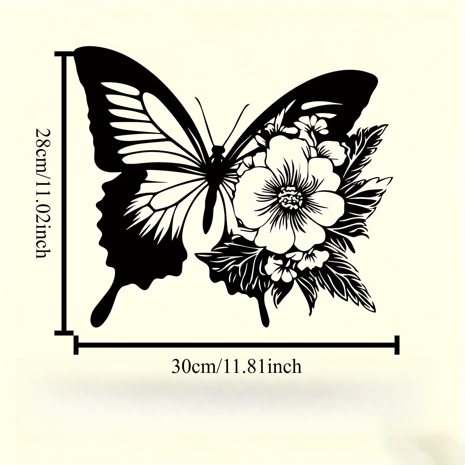1pc Butterfly Floral Metal Wal - Art Craft Butterfly recensie en prijs