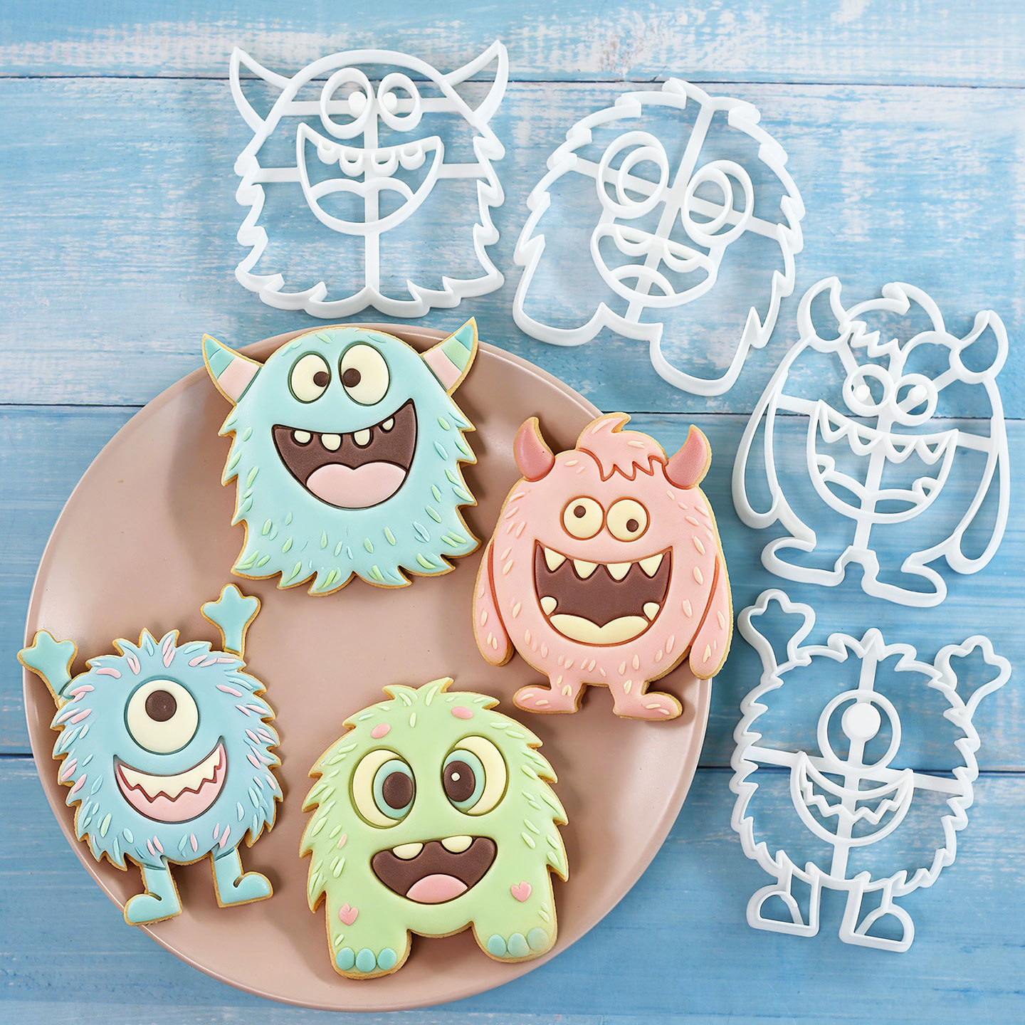 1 Pc/4 Pcs Large Monster Cooki - Art Craft Party recensie en prijs